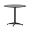 Emma and Oliver 31.5'' Round Aluminum Indoor-Outdoor Table with Base